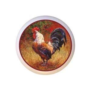  Wrought Iron Rooster Chicken Drawer Pull Knob