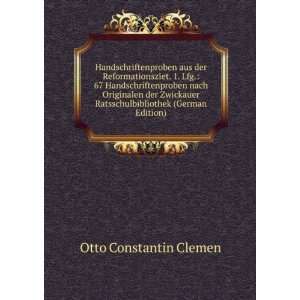   Ratsschulbibliothek (German Edition) Otto Constantin Clemen Books