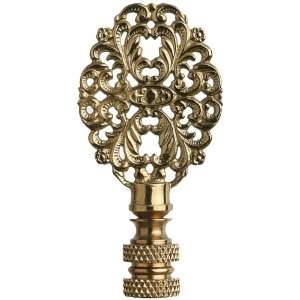   Co. FN32 AB52, Decorative Finial, Antique Brass Filigree Oval Tall