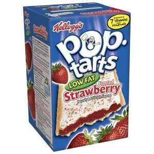 Kelloggs Pop Tarts Strawberry Low Fat, 8 Count Box (Pack of 6 