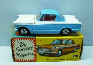 Corgi Toys 231 Triumph Herald Coupe EXIB Original  