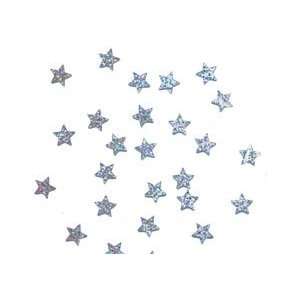 Sparkle Stars Confetti   Silver