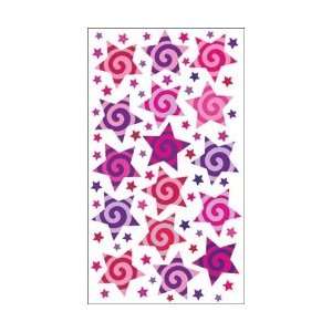  Sparkler Classic Stickers Purple Swirl Stars