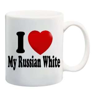  I LOVE MY RUSSIAN WHITE Mug Coffee Cup 11 oz ~ Cat Breed 