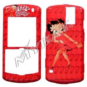  BETTY BOOP RED design for Blackberry Pearl 8100 snap on 