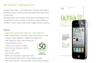 SGP ULTRA OPTICS Anti fingerprint Protector film(1screen,1back) for 