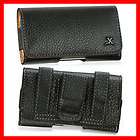   New Executive Napa Leather Case Folio Holster Belt Loop Black By Luxmo