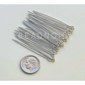  1.5 22 Gauge Sterling Silver Eyepins Arts, Crafts 