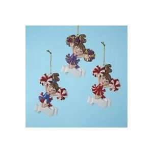  Club Pack of 12 Cheerleader Girl Christmas Ornaments for 
