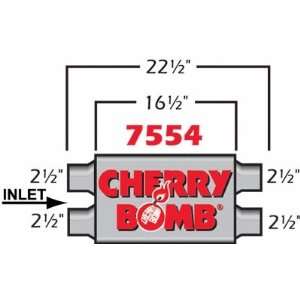  Cherry Bomb 7554 Elite Muffler Automotive