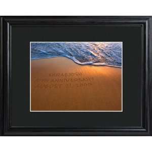  Personalized Sparkling Sands Print with Matted Frame