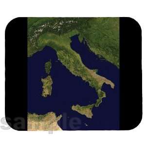  Italy Satellite Map Mouse Pad 