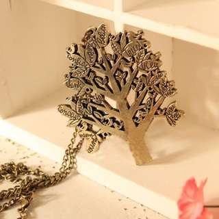   Bird Christmas Tree Letters Sweater Chain Pendant Long Necklace  