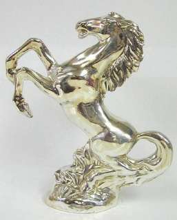 Large Sterling Silver Arab Stallion Horse Figurine  