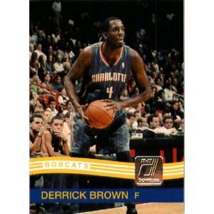  2010 / 2011 Donruss # 164 Derrick Brown Charlotte Bobcats 