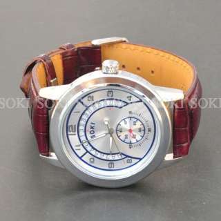 New Luxury SOKI White Mens Automatic Mechanical Band Watch 44  