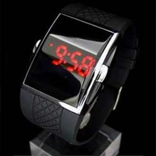   LED Day Date Digital Mens Wrist Sport Band Couples GIFT Watches S27D