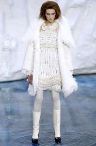 CHANEL 10A Runway White Sequin Dress 40 NWT $6865  