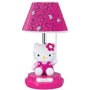 HELLO KITTY DECOR GIRLS TABLE DRESSER LAMP**DARK PINK**  