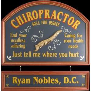  CHIROPRACTOR NAMEBOARD CLEVER AMUSING SIGN Everything 