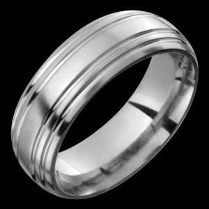  Sonae   size 13.00 Classic Titanium Band with Grooves 