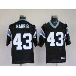 Chris Harris #43 Carolina Panthers Replica NFL Jersey Black Size 50 