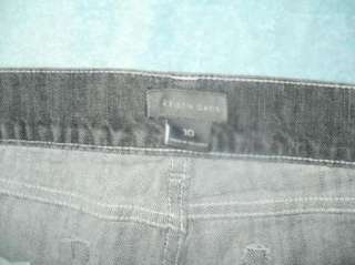 KRISTIN DAVIS 10 dk gray stretch LOW boot jeans 33x30.5  