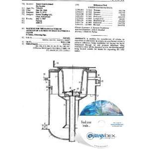   FOR THE MANUFACTURE OF ARTICLES OF A SLURRY OF SOLID MATTER IN A