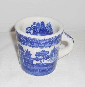 Vintage Blue Willow Mug Shaving Cup Japan  