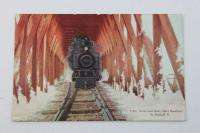   Railroad RR Postcard Sierra Mountains Snow Sheds Train Locomotive