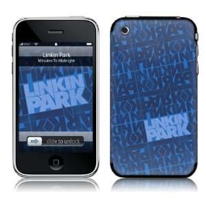   iPhone 2G 3G 3GS  Linkin Park  Block Pattern  Blue Skin Electronics