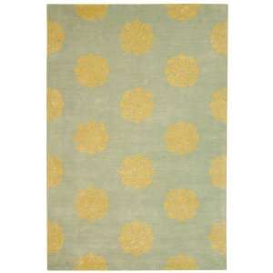  Soho Collection 424A Hand Tufted Floral Wool Rug 3.60 x 5 