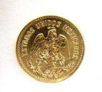 Mexican 1955 Cinco Pesos Coin 4.8 grams Gold Coin   