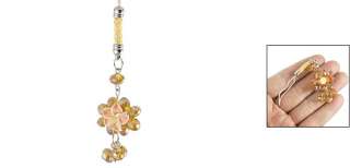  MP4 Cell Mobile Phone Flower Amber Color Beads Pendant Strap 
