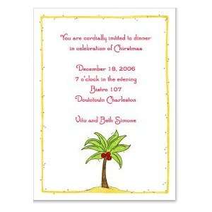  Christmas Palm Tree Party Invitation