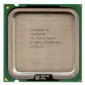    Intel Pentium 4 551 3.40GHz 800MHz 1MB Socket 775 CPU Electronics