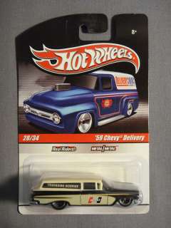   WHEELS REAL RIDERS 59 CHEVY DELIVERY HURST #28 DIECAST CAR NEW  