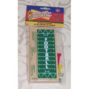  Wooden Travel FOOTBALL PEG GAME New in Package 