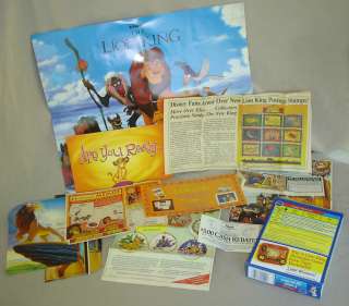 Vintage 1994 Disney Lion King Corn Chex Nestle box paper promos 