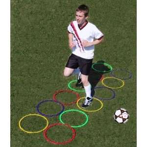  Epic Soccer Agility Rings (Set Of 12) 3 RED, 3 BLUE, 3 