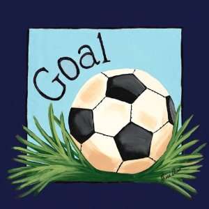  Soccer Ball Goal Varsity Blue Canvas Art Sports 