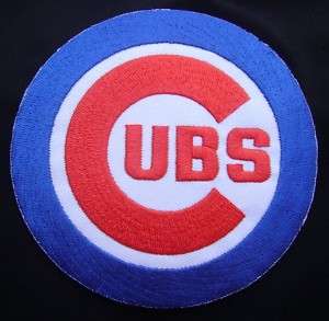 CHICAGO CUBS C LOGO MLB JERSEY PATCH IRON ON 4 INCHES  