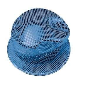  RG Costumes 65148 BL Sequin Top Hat   Blue Toys & Games