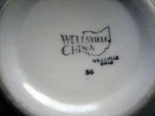 Vintage Wellsville China Restaurant Ware Cereal Bowl  