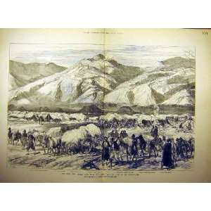  1877 War Shipka Pass Turkish Camp Plains Troops Print 