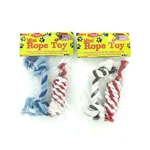  72 Packs of 2 Pack miniature rope dog toys (assorted 