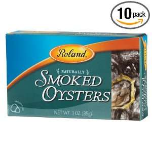 Roland Cherrywood Smoked Oysters Grocery & Gourmet Food