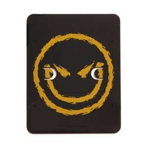    iPad 5 in 1 Case Matte Black Smiley Face Smirk 