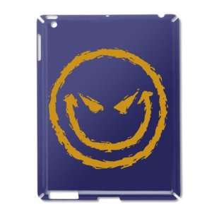    iPad 2 Case Royal Blue of Smiley Face Smirk 