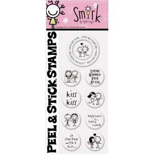   Peel and Stick Stamps, Smirk Kiss Me Now Arts, Crafts & Sewing